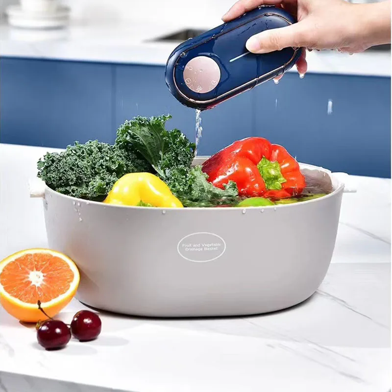 OEM Hottest Fruit Vegetable Washing Machine Waterproof Capsule Food Cleaner Vegetable Washer