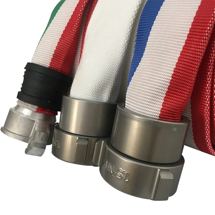 
china manufactory price list of 2 inch 3 inch 4 inch 5 inch pu line canvas used fire extinguisher discharge hose 