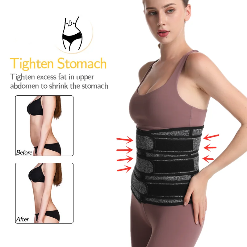  Customized logo Women Waist Trainer Belt for Weight Loss Compression Trimmer Workout Fitness Girdle Body Shaper