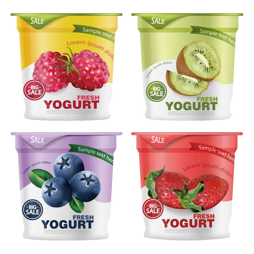 Disposable 193ml 6oz Yoghurt Ice Cream Plastic  Packaging Cup Hot Sauce Peanut Butter Container With Lid or Sealing Film