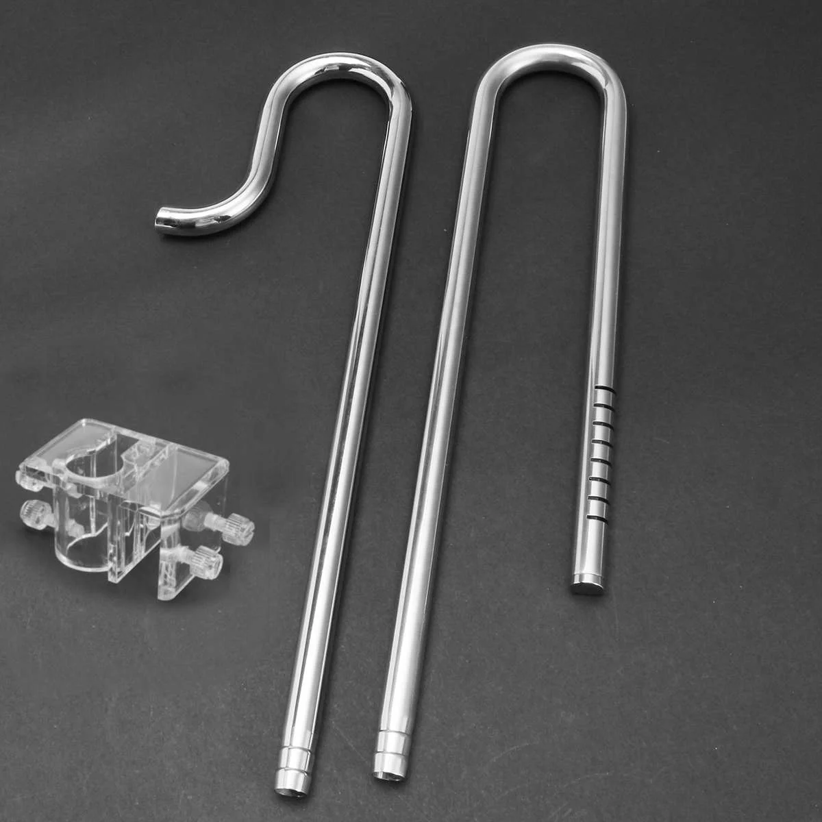 Aquarium Plant Tank Stainless Steel Inflow Outflow Pipes with free holder