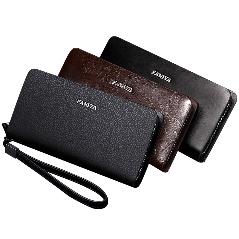 Multi Function Leather Wallet Men Slim Phone Holder Custom Card Holder Wrist Party Purse Ladies OEM Wallet Women