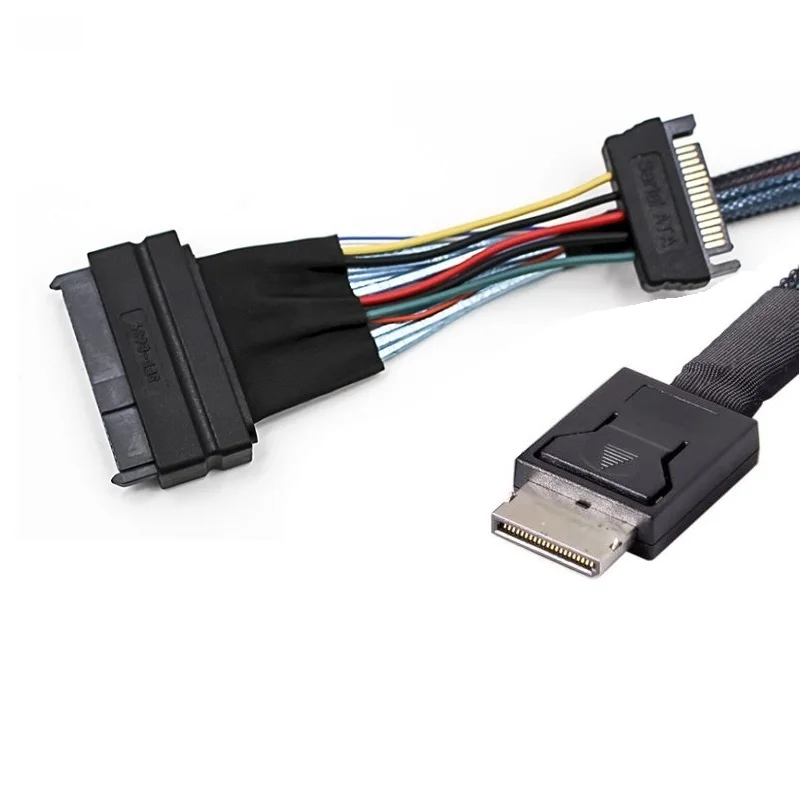  Mini SAS U.2 SFF-8639 SFF-8611cable NVMe PCIe SSD кабель с SATA Power 1