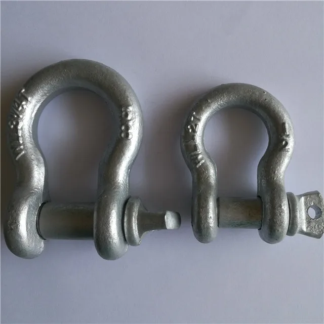 Drop Forged Galvanized Shackles Bow Shackle Green