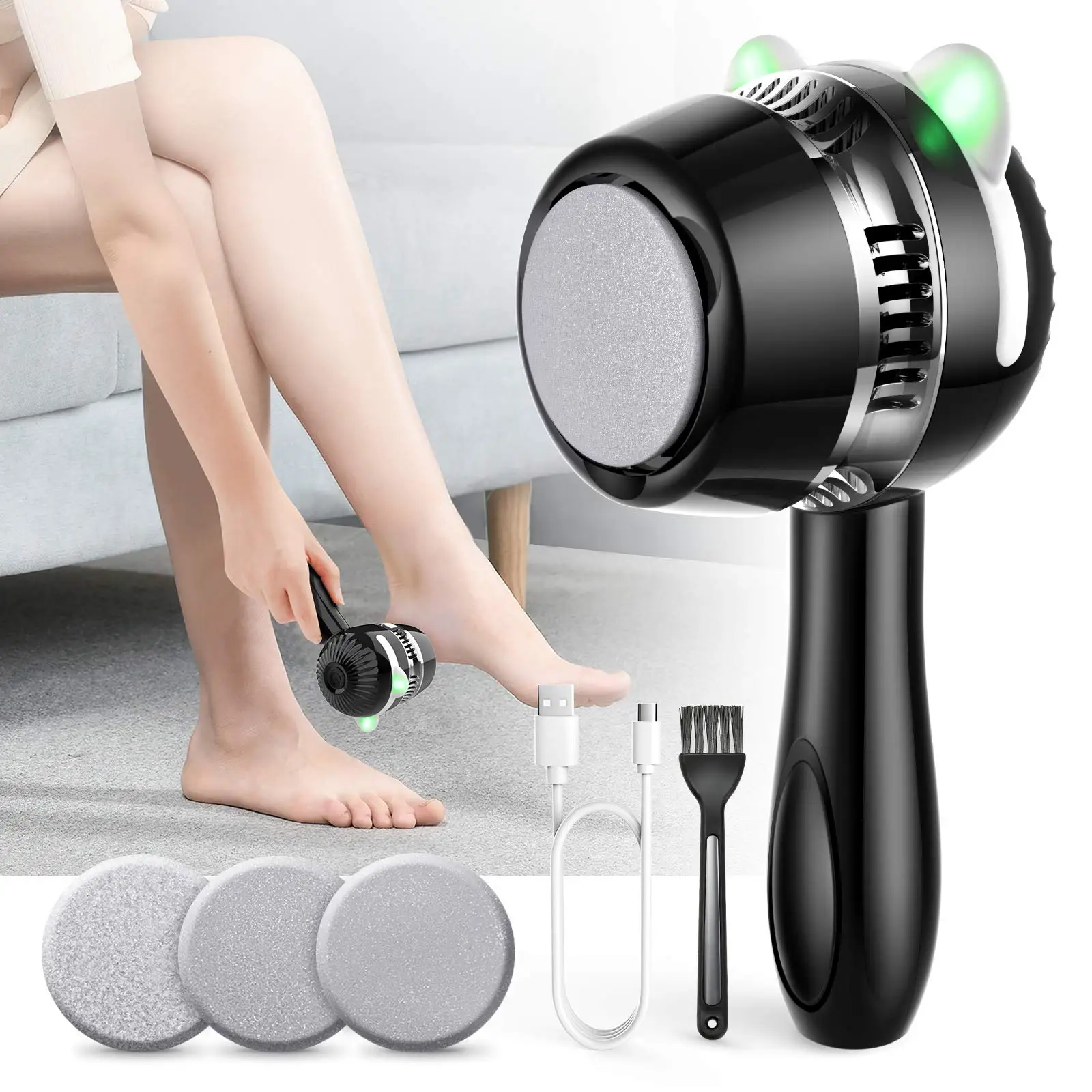 2021 Electronic Rechargeable Callus Remover Pedicure Foot File foot