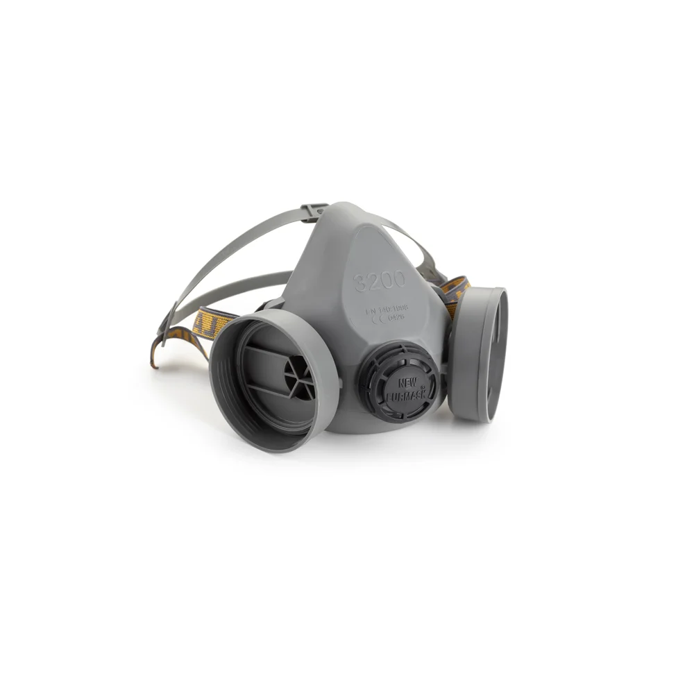 Made In Italy Great Quality One-Size-Fits-All Half Mask PPE With 2 Threaded Connection 16Pcs/Box