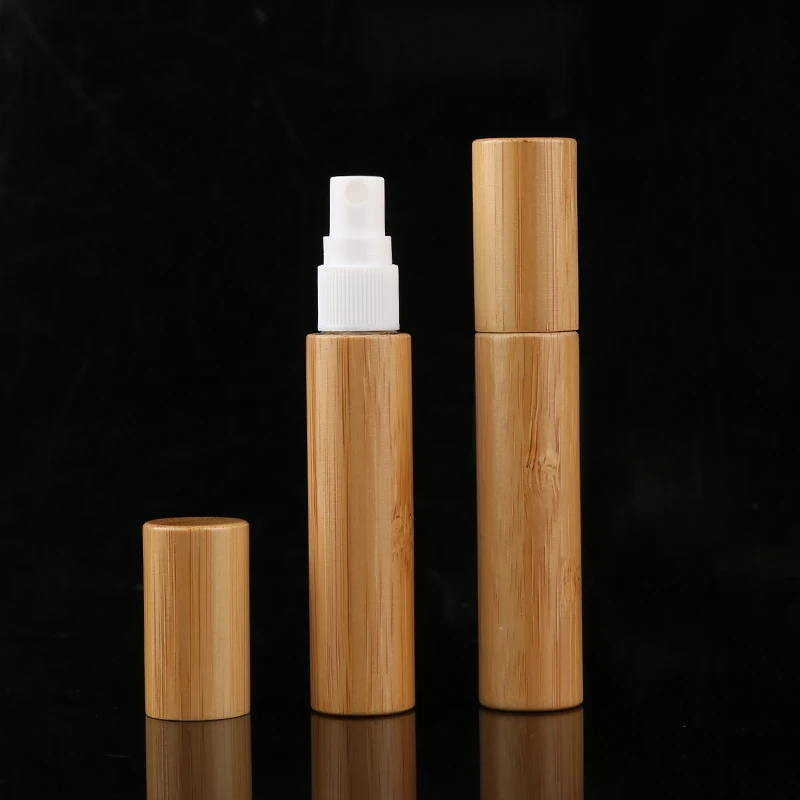 Cheap Mini Perfume Bottles Bamboo 10ml Perfume Bottle Spray for Cosmetic Packaging Bamboo