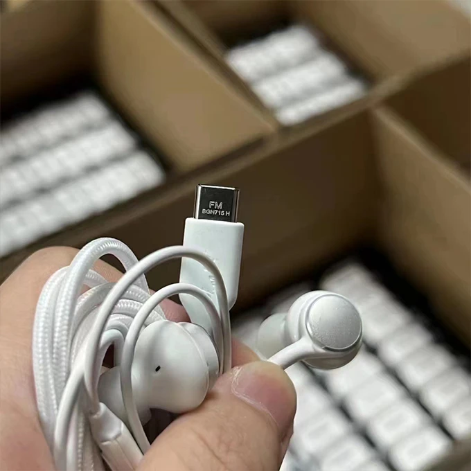 For Akg Original USB C headphones with microphone wired headset in Ear Handsfree earphone type c for Samsung S22 Ultra 5G S21 20