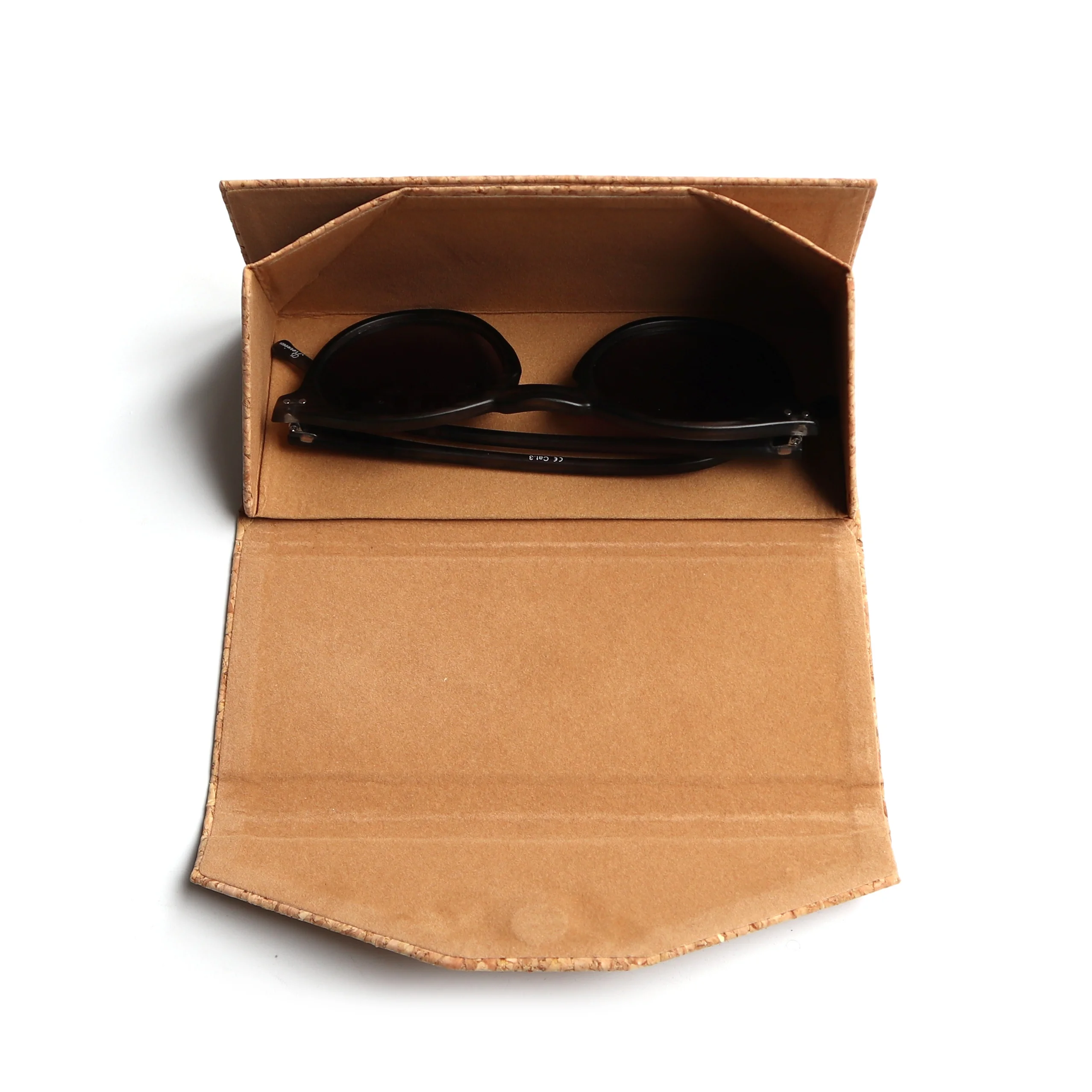 Cork Sunglasses Case Foldable Case Glasses OEM Folding Glasses Case for Sunglasses Packaging Ready Stock Eye Glasses Package