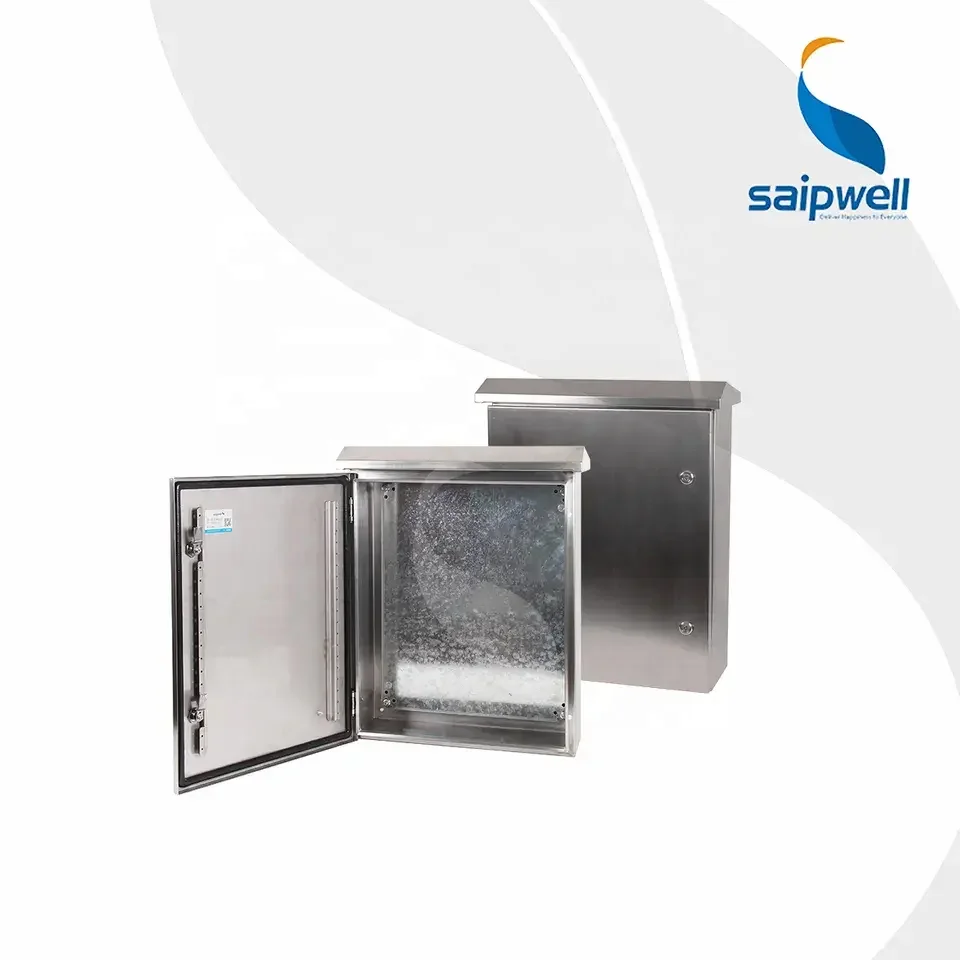 Metal electric distribution box SAIPWELL IP65 NEMA 4 waterproof stainless steel boxes enclosure