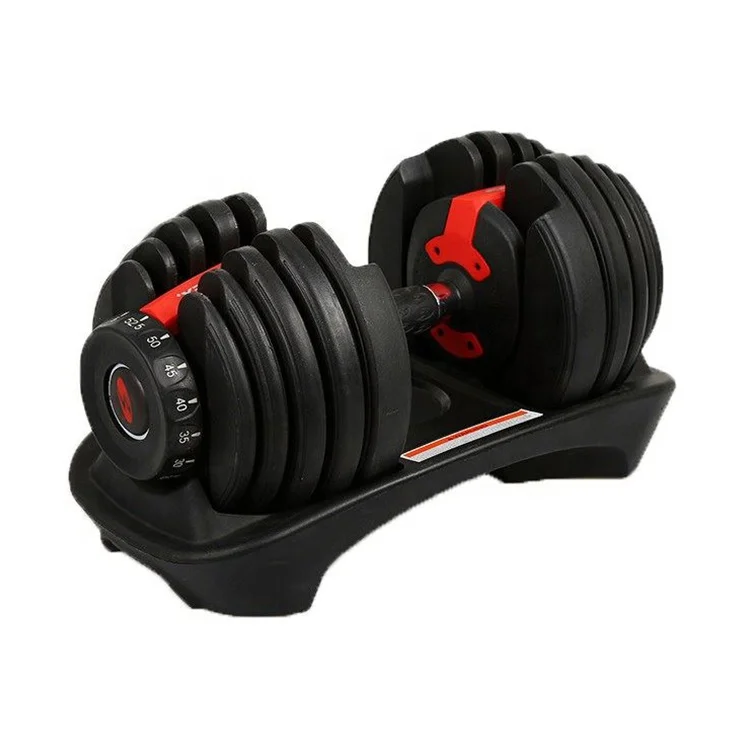 Прямая поставка с завода, автоматический Регулируемый гантель с логотипом на заказ 24 кг, гимнастический тренажер для тяжелой атлетики, тренировочная гантеля
