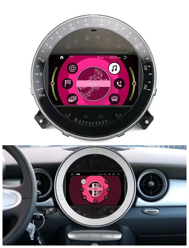 7-дюймовый автомобильный GPS-навигатор для BMW Mini (оригинальный CD silver) 2006-2010 Авто Радио DVD мультимедийный плеер WiFi Bluetooth
