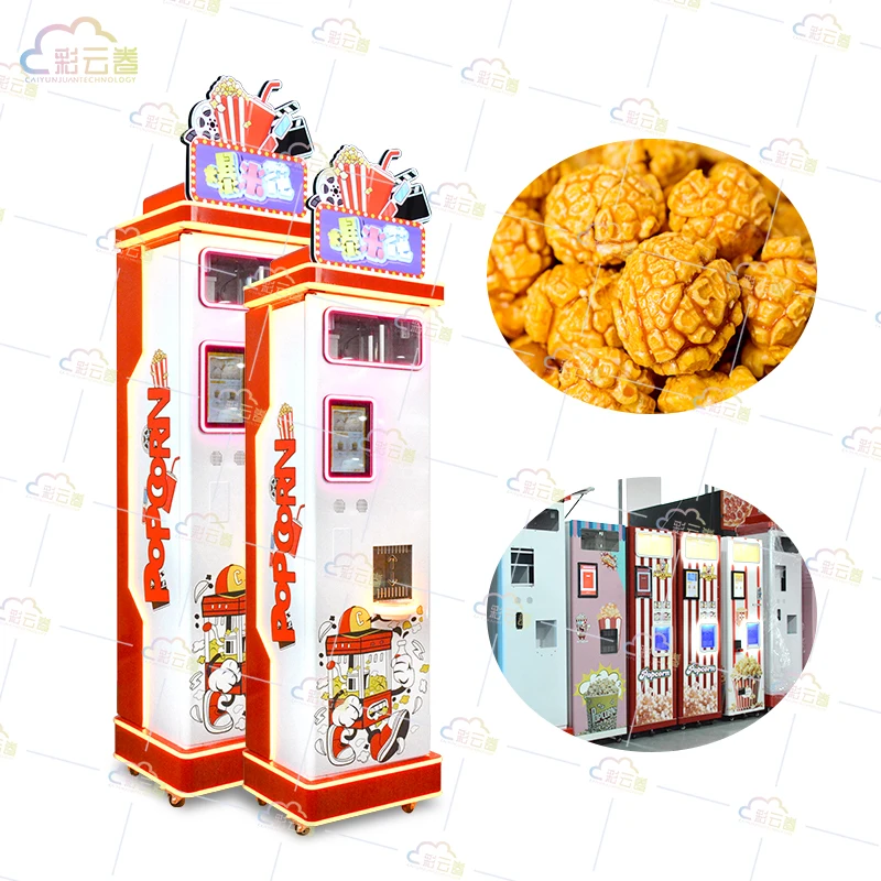 Caiyunjuan Popcorn Vending Machine Automatic Exporter Coin Operated Popcorn Vending Machine Wholesalers