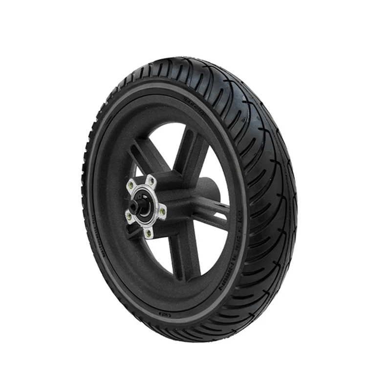 New Electric Scooter Accessories Wheel Hub with Red Line Elastic Shock Absorber Non-Inflatable Solid Tire for  Xiaomi M365