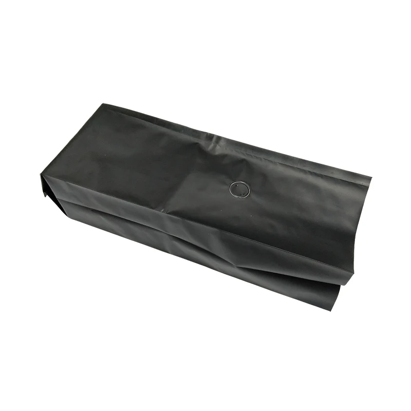 China factory directly wholesale aluminum foil Flexible Packaging matte black 1kg Coffee Bag with valve