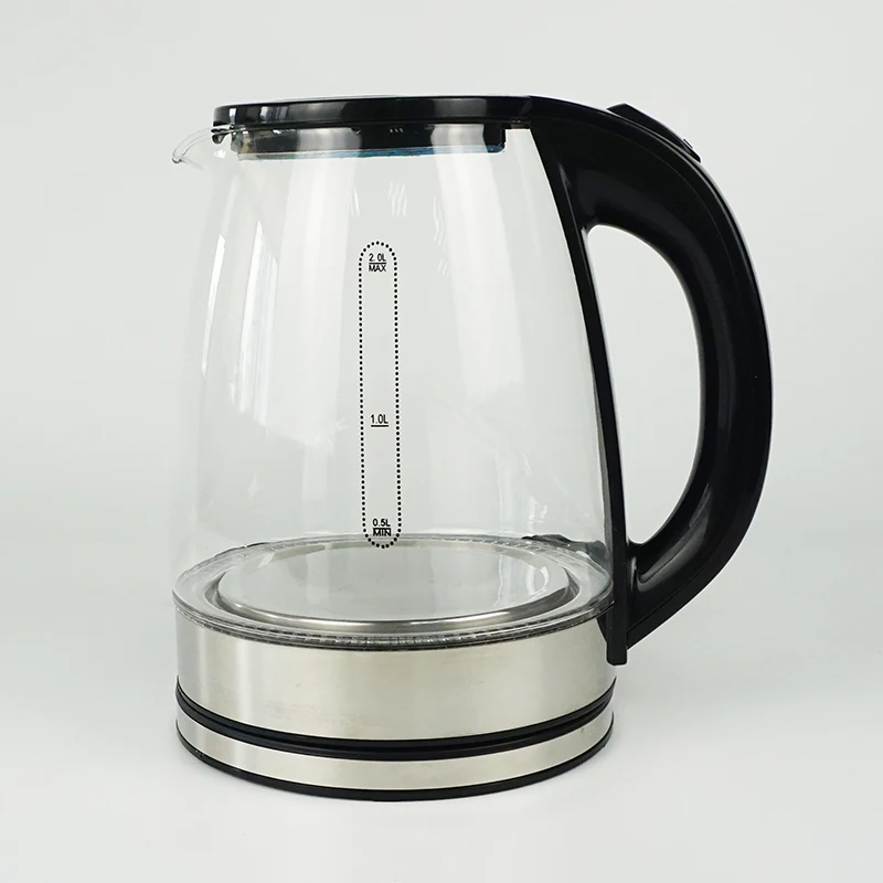 Wholesale 2.0L Glass Teapot Electric Kettle Kitchen Appliance Factory hervidor electrico