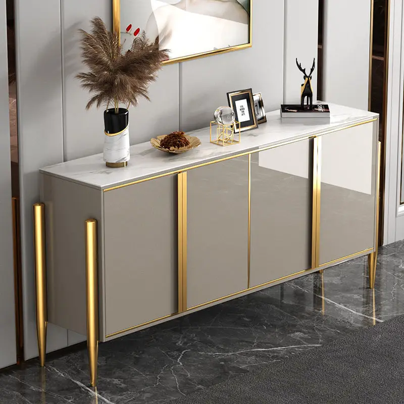 Modern Luxury Kitchen Furniture Console Table Cabinet Table Sideboards Storage Cabinet With Doors Living Room Furniture