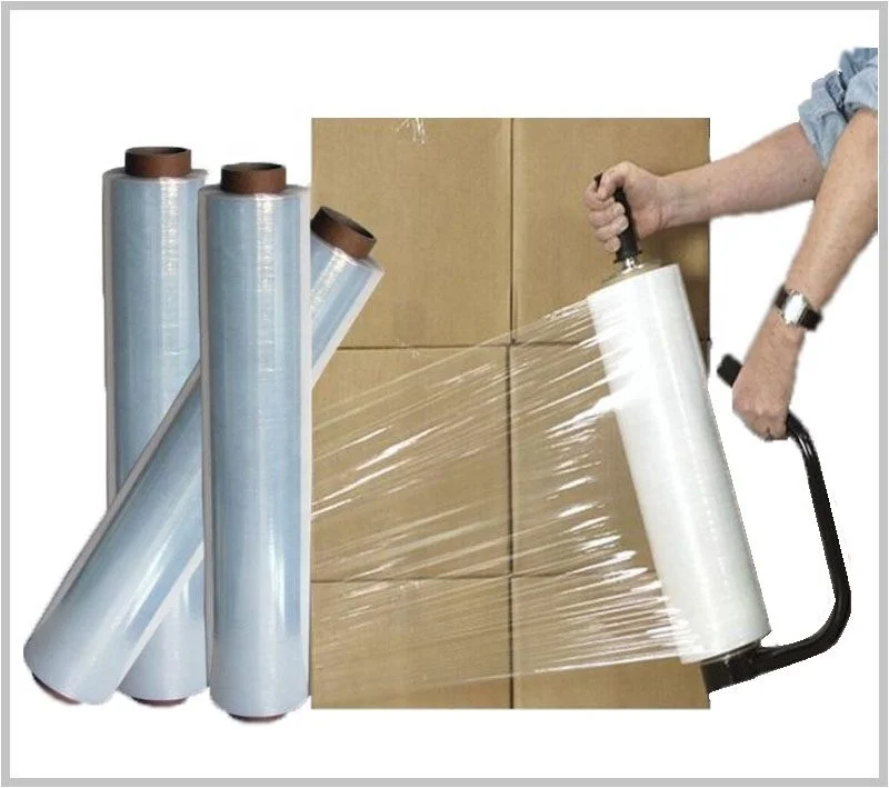 High Quality Wrapping Wrap Hand Stretch Film Wrapper Roll Pallet Wrapping Clear Jumbo Stretch Film