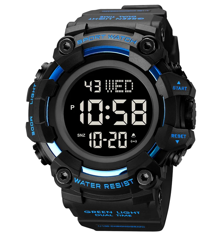 SKMEI 1968 Fashion Reloj Cool Sport Teenager Waterproof Camo Color Digital Display Watch for Man