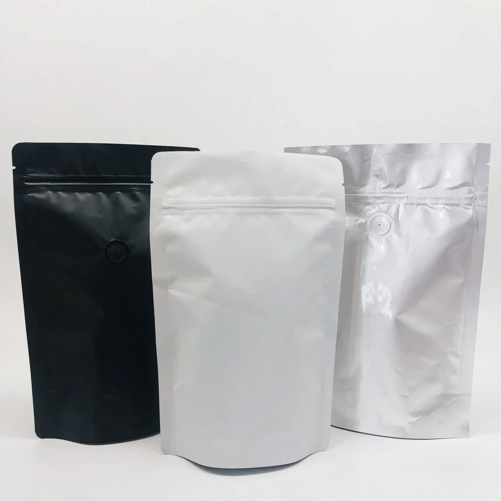 Customized digital Printing Coffee Packaging Bag 250g 500g 1Kg Aluminum Foil Food Pouch Coffee Bag With Valve And Zipper