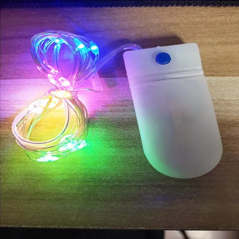 Wholesale Button Battery Light Fairy Mini Copper Wire  Cake Garland Decorative String Led
