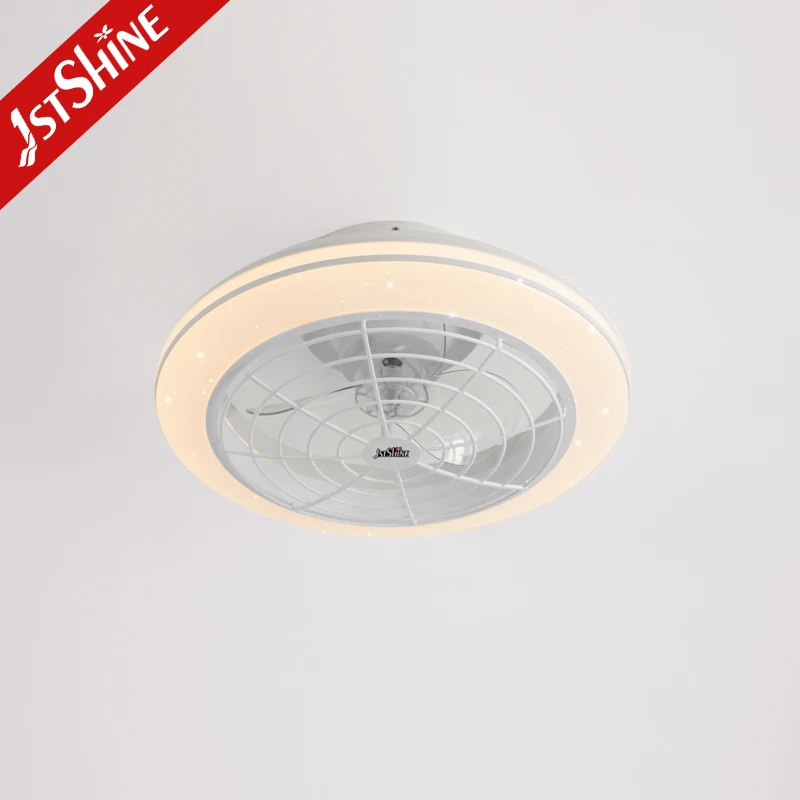1stshine latest modern 20 inch 220v bathroom energy saving bladeless bedroom led ceiling fans with light