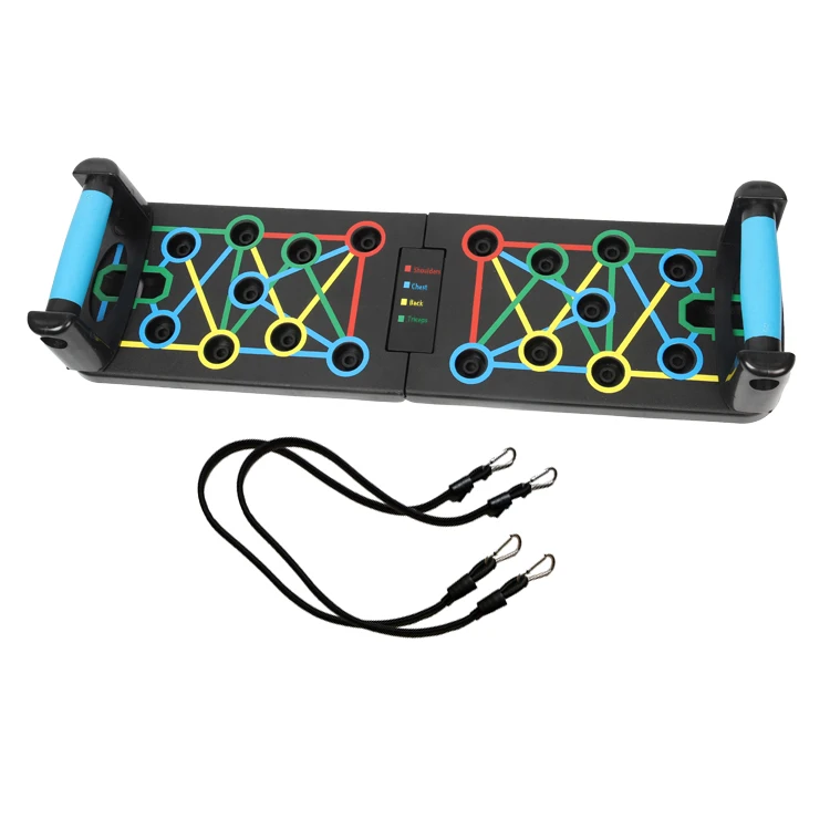 12 in1 Portable multifunctional Body Building Gym home Workout Push Up training Board With sit-ups resistance bands