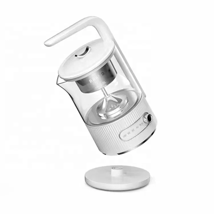 New Glass Tea Kettle, 1.0L Multi-function Cute Kettle with tea infuser/ Temperature control Tea Maker/ Glass Teapot