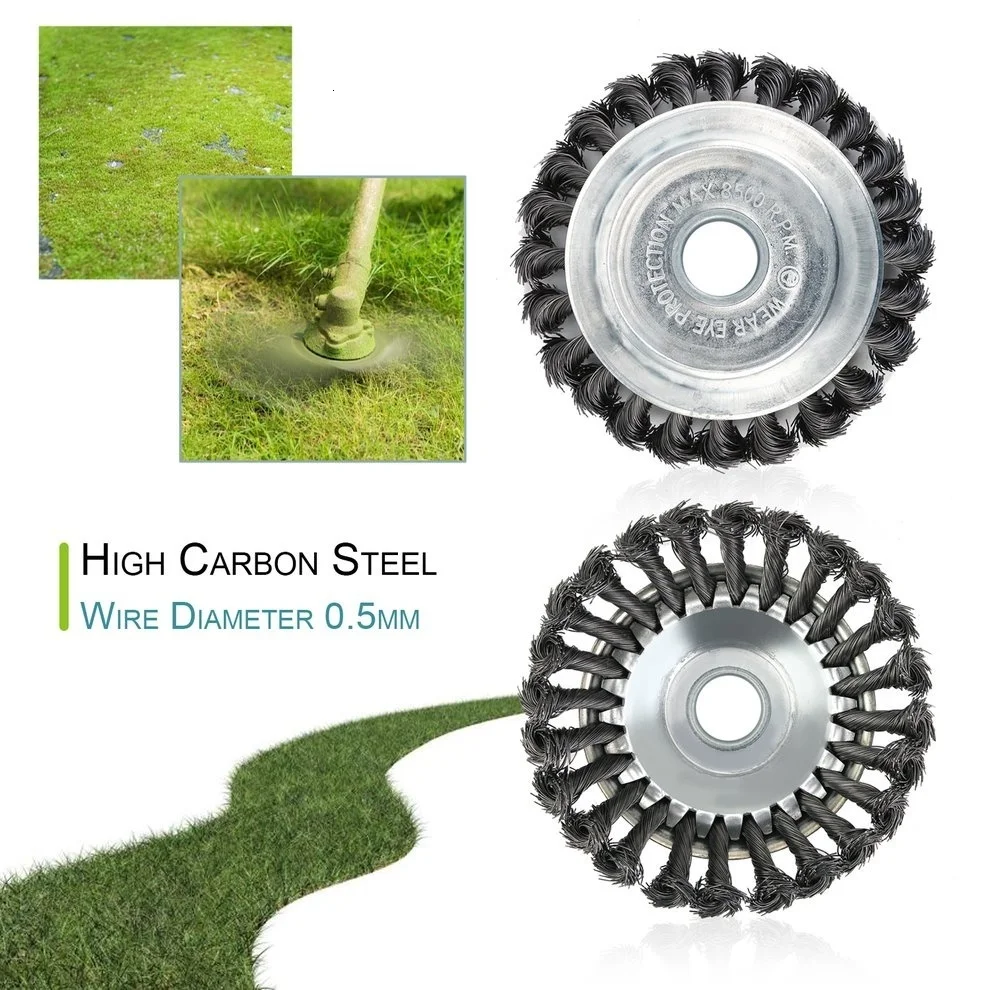 
Steel Wire Trimmer Head Grass Brush Cutter Dust Removal Weeding Plate for Lawnmower 
