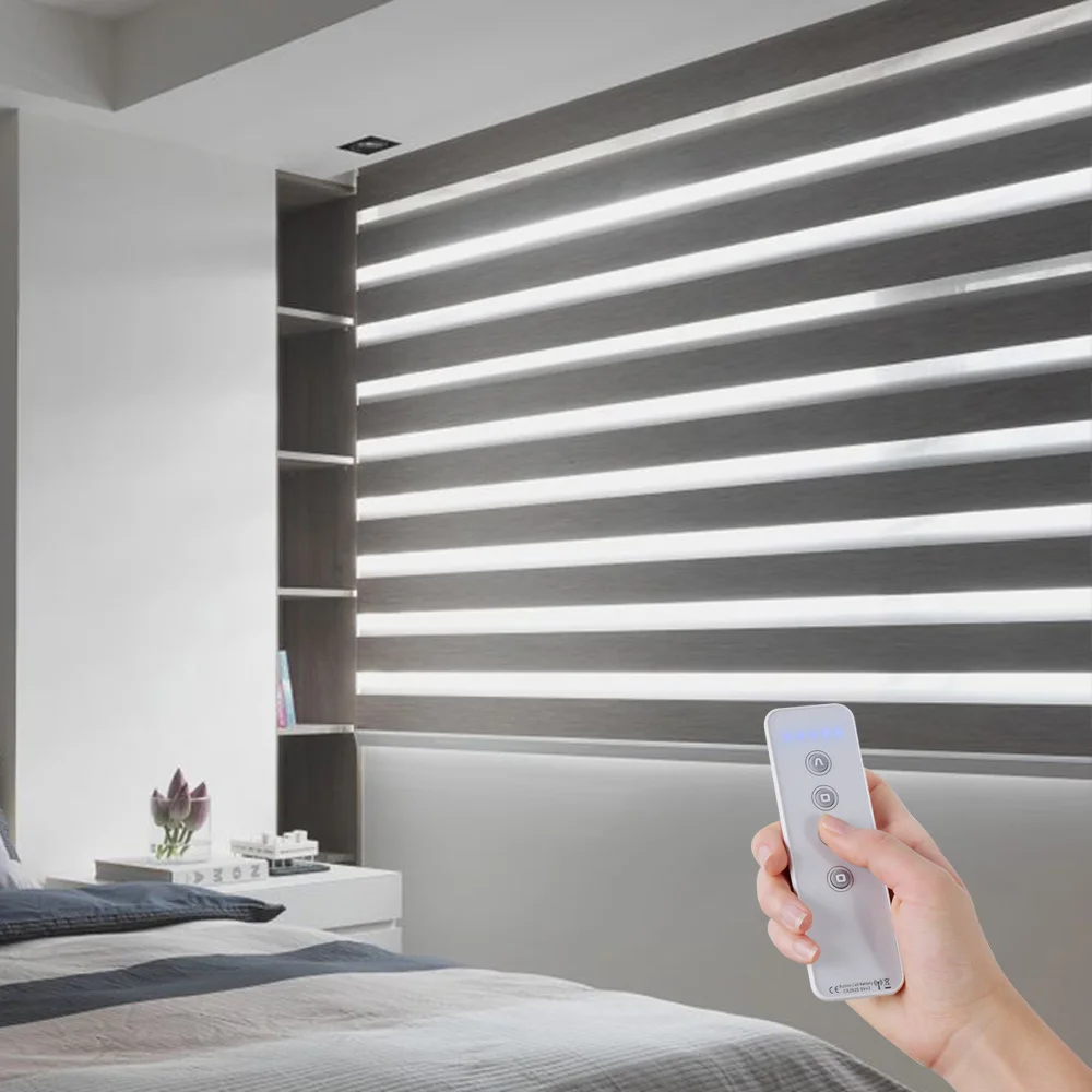 STARDECO Custom Size Factory Suppliers Fabric Blackout Cordless Price Germany Shutter Wholesale Motorized Curtain Zebra Blinds