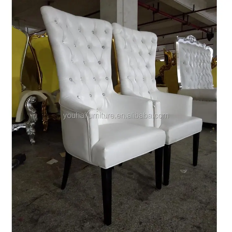 
wholesale price wedding furniture white leather throne chair loveseat for bride and groom 