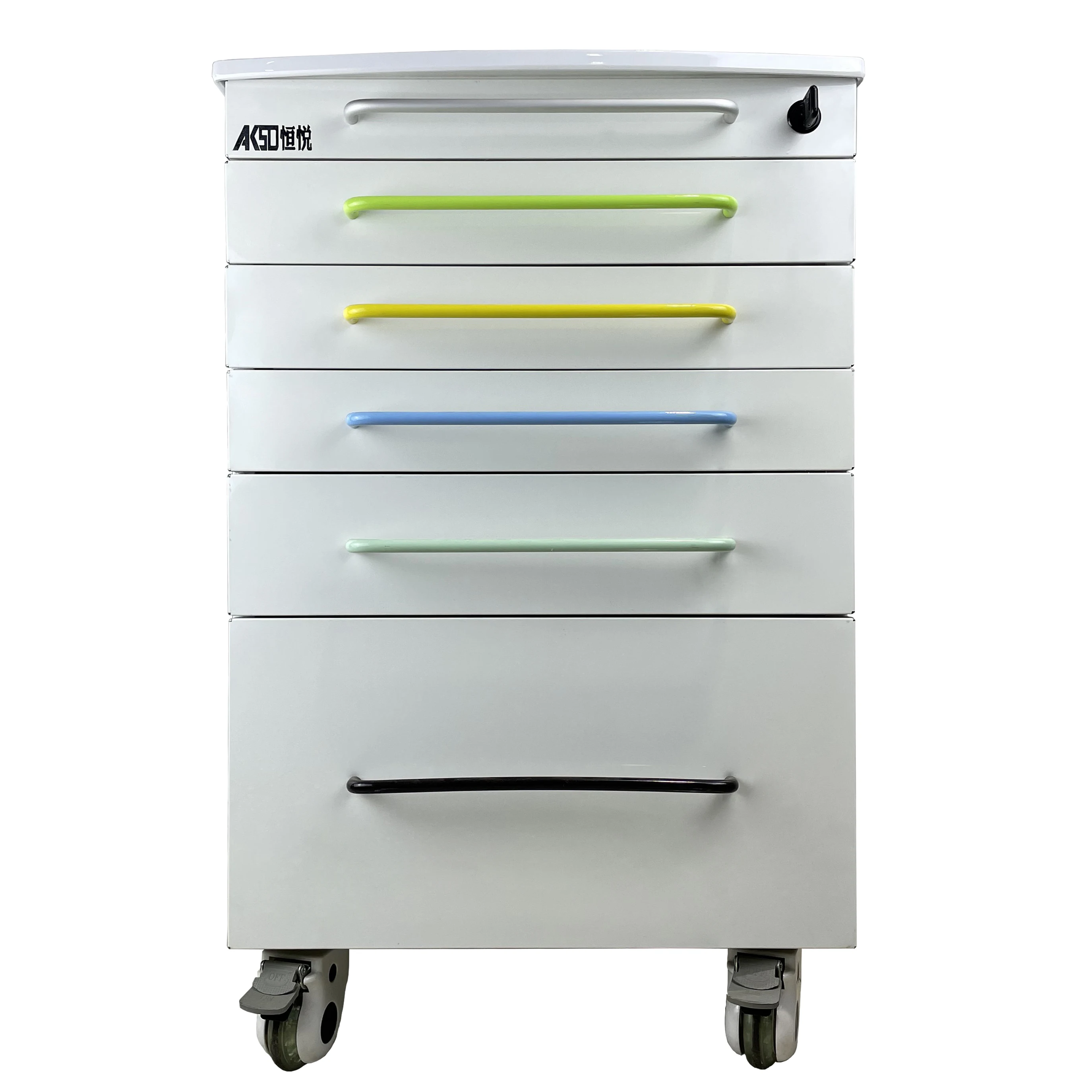 
Five Drawers stainless steel dental cabinet movable dental cabinets mobile dental clinic for sale 