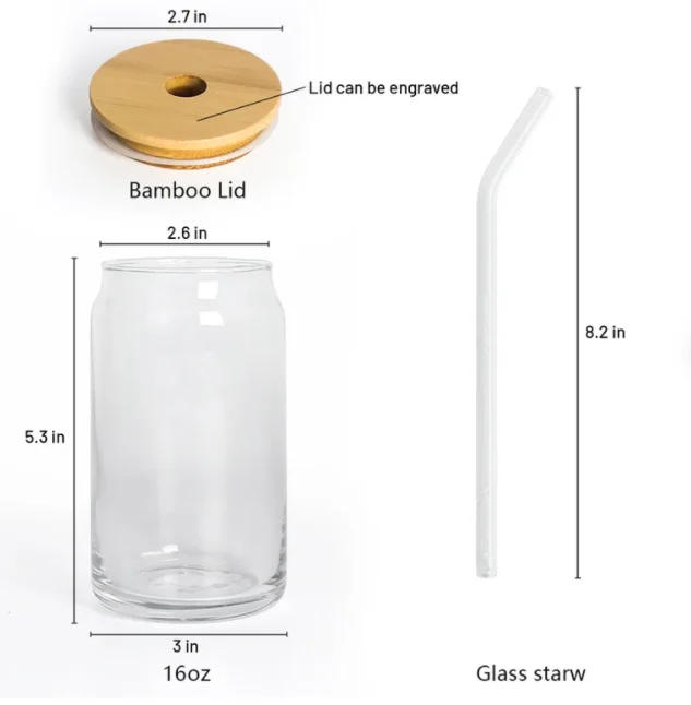 Daisy Coffee Glass, Boho Beer Glass Jar