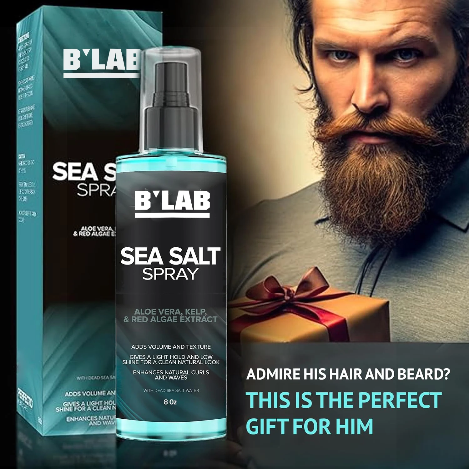 Private Label Matte Finish Sea Salt Hair Spray Coconut Strong Hold Sulfate Free Texture Volumiziing Hair Sea Salt Spray for Men