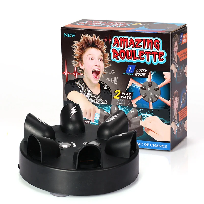 Mini Electric Shock Finger Lie Detector Funny Toys Prank Creative Decompression Party Desktop Game Toy