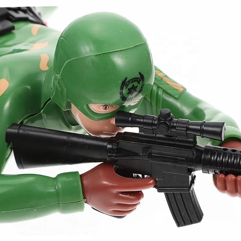 Creeper Figure Soldiers Kids Funny Mini Toys Plastic Crawl Electric Soldier Miniature Model
