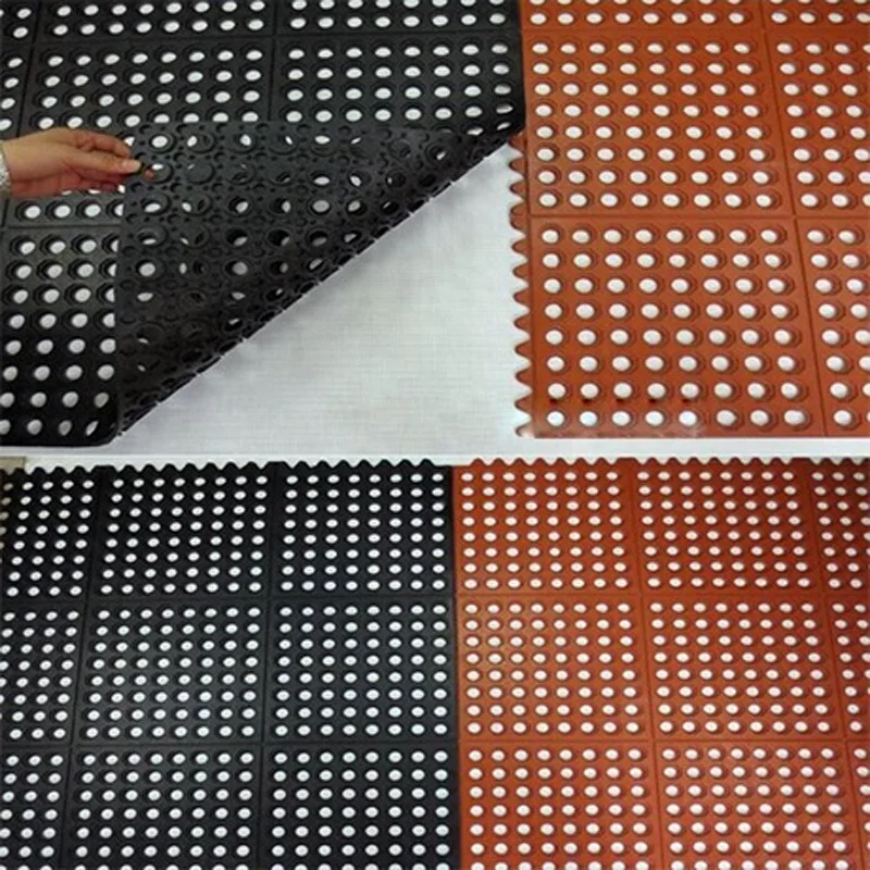 Wet Area Anti Slip Oil Grease Resistant Heavy Duty Restaurant Industrial Rubber Kitchen Floor Mats