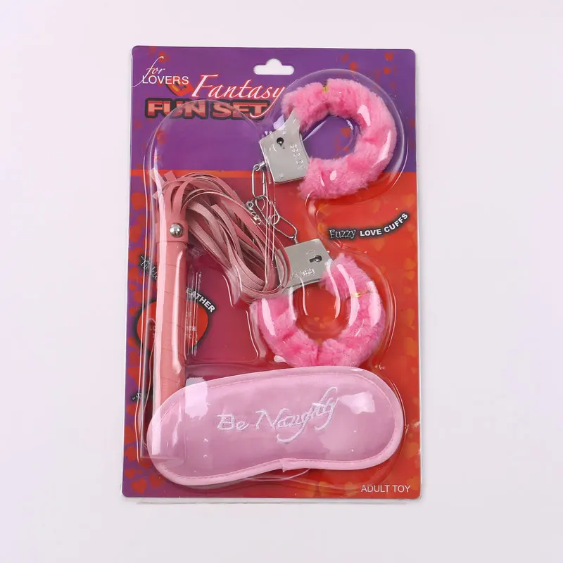 Sexy mask Dice Set Blindfolded Flirting Feathers Stick Plush Sex Handcuffs Paddle Whip for Adult Game