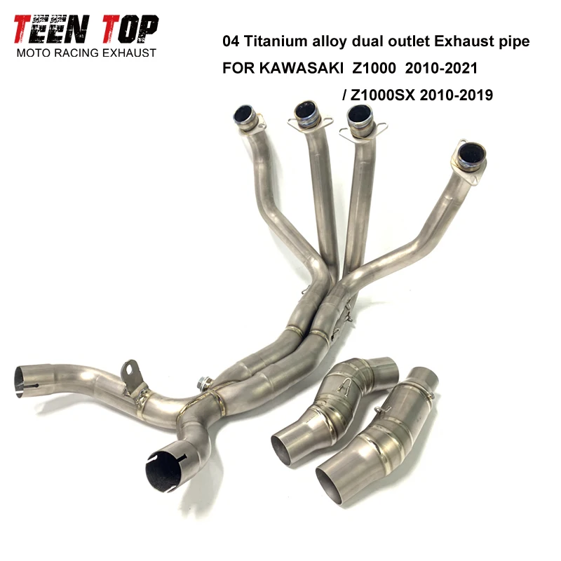 2010-2021 Motorcycle Exhaust System For Kawasaki Z1000 Z1000SX Bike Exhaust Pipe Z1000 Titanium exhaust system Z1000SX