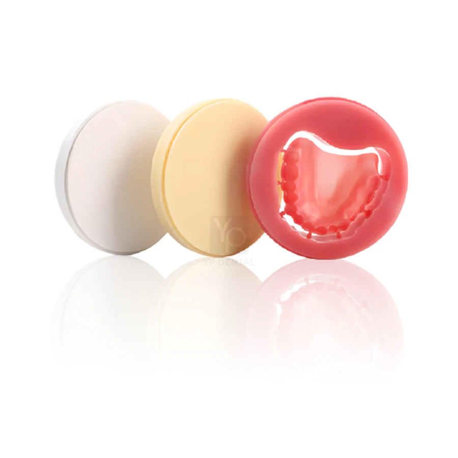 Dental lab CAD/CAM Open System Monolayer 98 temporary crown PMMA Block Assorted Colors Blank Restorations Resin Discs PMMA Block