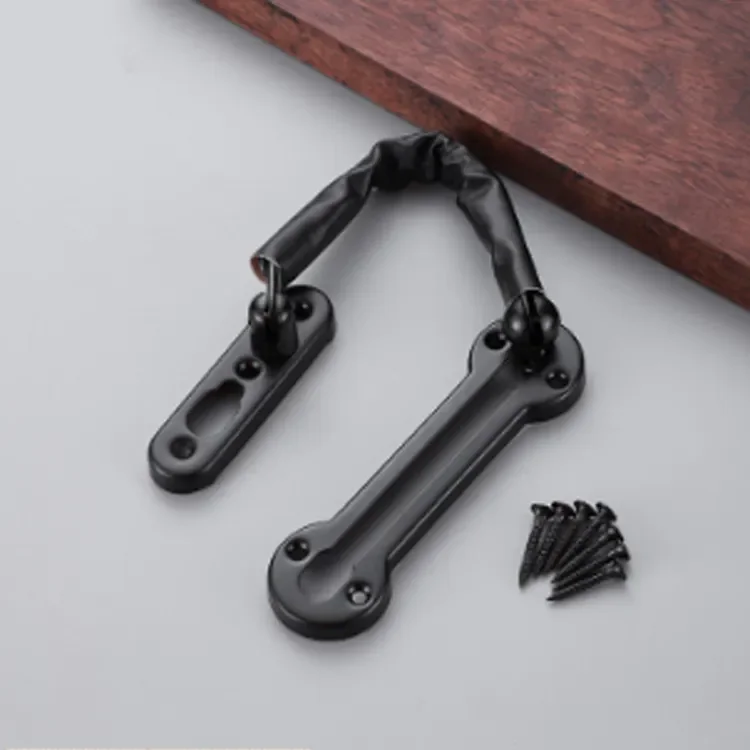 Extra-Thick Door Chain Lock Zinc Alloy Security Door Chain Guard Hotel Interior Door Latch Lock