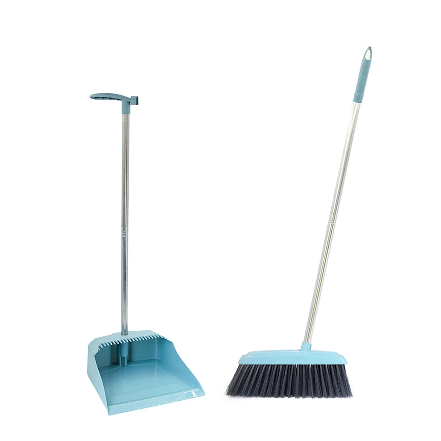 big Linyi Factory High Quality Hard Soft hair Large Pp Broom With Dustpan low price
