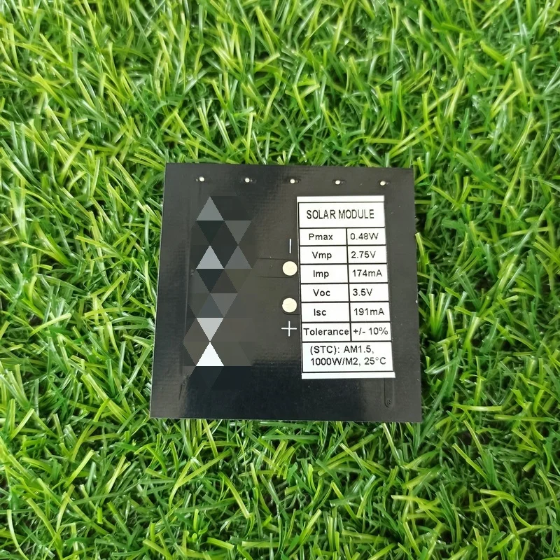 Pannello Fotovoltaico Cheap Mini Monocrystalline Silicon Photovoltaic PV Module Sun Power Solar Cells Panel 04w Square 55x55 mm