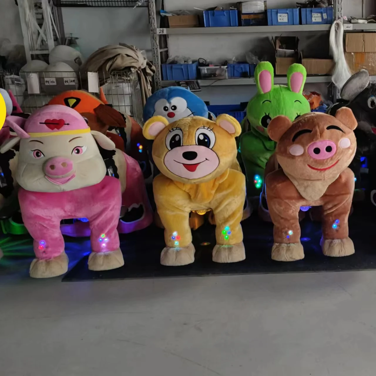 L Size Electric Ride-On Toy for Kids Plush Horse Animal Walk or Ride-On Toy