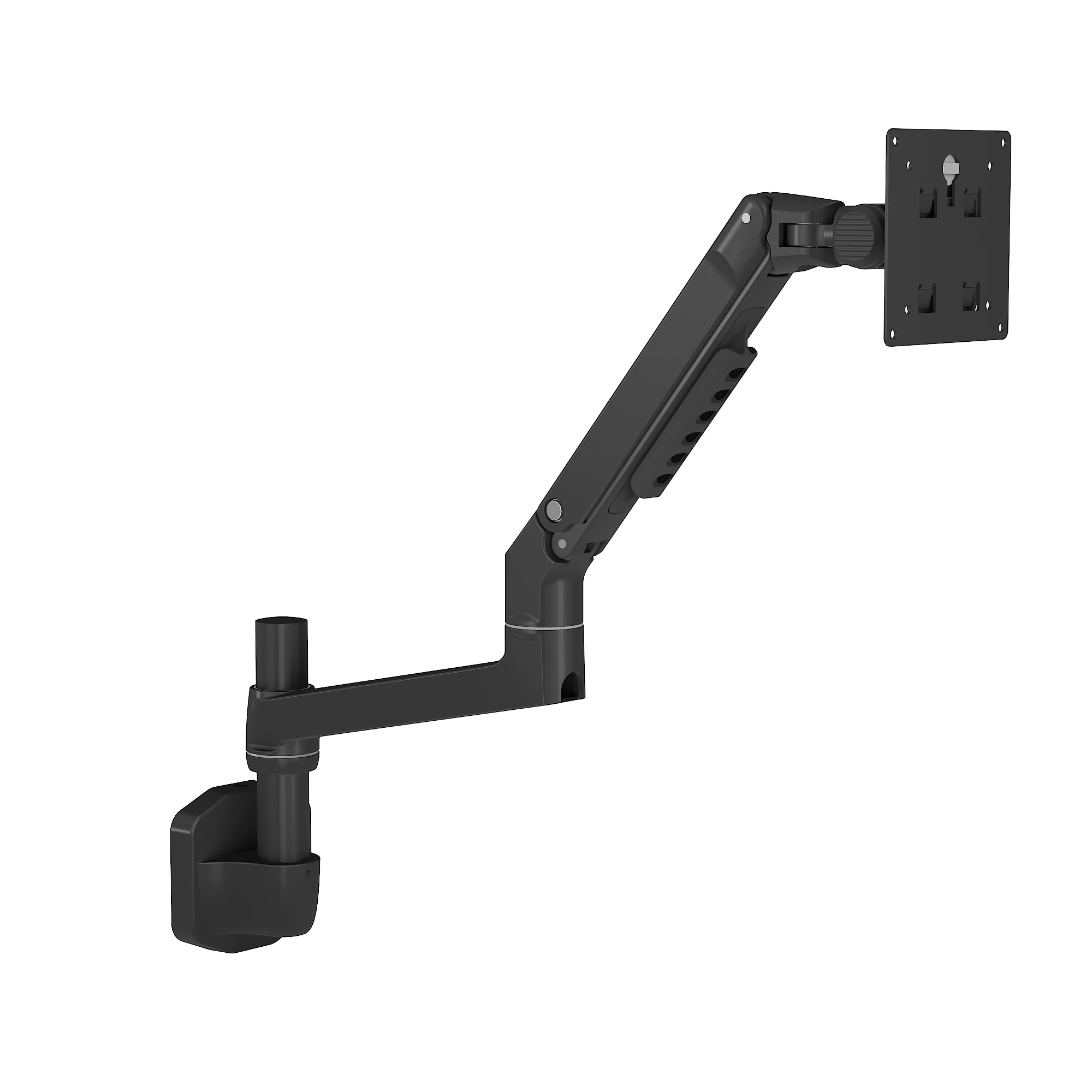 Gas spring Aluminum free adjustable LCD TV LED single wall mount monitor arm stand