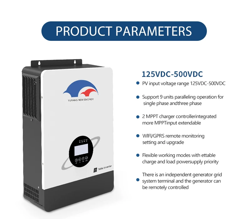 YUYANG factory 3 single phase cheap inverter hybrid 12v 2.2kw solar inverter 3.5kw off on grid inverters 5kw 8kw 12kw