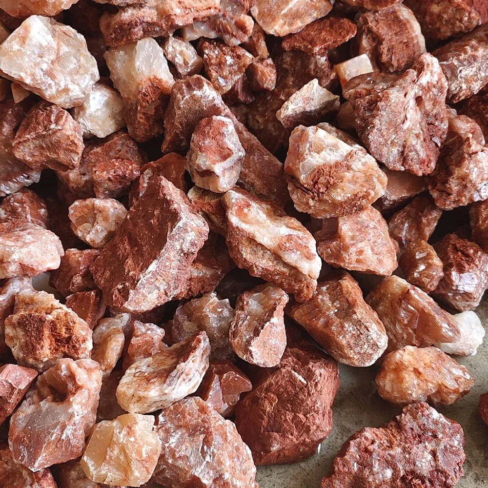 Wholesale red gemstone red phosphorustone quartz crystal raw stone used for decoration