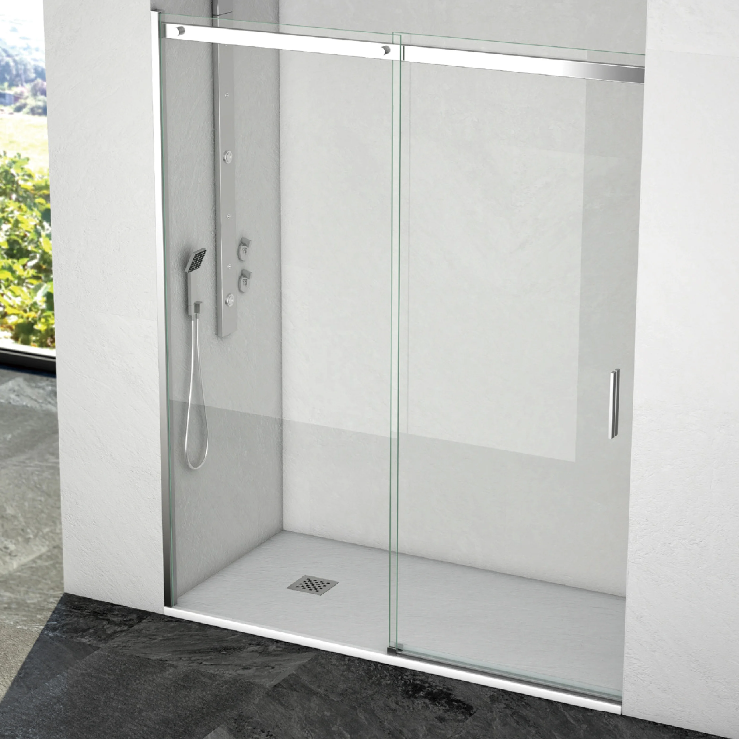 European Tempered Glass Toilet Bath Shower Room Cabin In Bathroom Shower Room