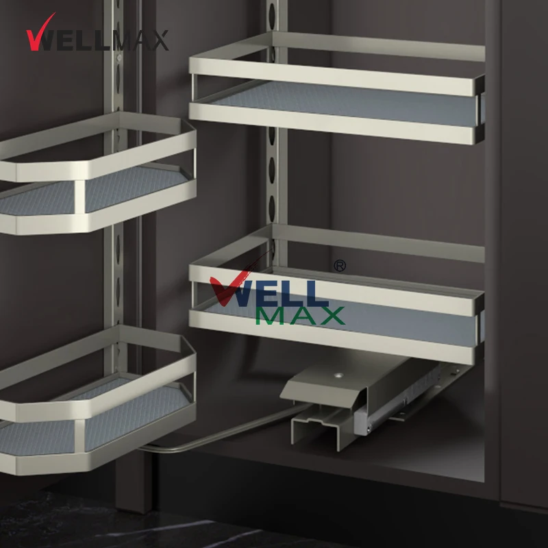 WELLMAX органайзер для кухонного шкафа широкая Выдвижная Высокая кладовая умная большая корзина хранения