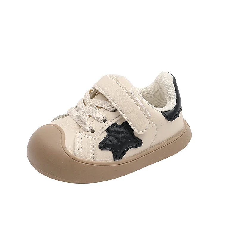 Spring and autumn baby girls fashion cute star leisure toddler shoes baby boys non-slip breathable functional sports shoes